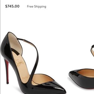 Christian Louboutin Strappy Half D’Orsay Pump
